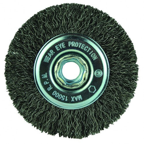 ‎4″X5/8-11 RADIAL BRUSH .014 WIRE - Apex Tool & Supply