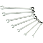STEELMAN PRO 7-Piece Standard 144-Tooth Ratcheting Wrench Set - Apex Tool & Supply