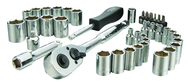 STANLEY® 1/4" & 3/8" Drive 40 Piece Fractional & Metric Socket Set - Apex Tool & Supply