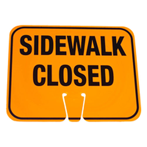 Cone Sign Sidewalk Closed - Apex Tool & Supply