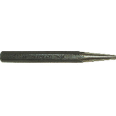 Solid Punch - 5/16″ Tip Diameter × 7″ Overall Length - Apex Tool & Supply