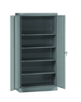 36"W x 24"D x 72"H Storage Cabinet with Adj. Shelves and Raisd Base - Knocked-Down - Apex Tool & Supply