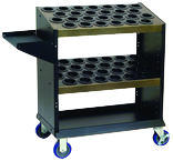 Tool Storage Cart - Holds 52 Pcs. HSK100A Tools - Brown - Apex Tool & Supply
