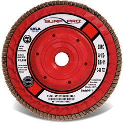 ‎6″ × 5/8″-11 - 60 Grit - Trimmable Ceramic Flap Disc - Apex Tool & Supply
