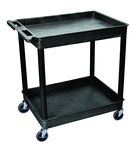 Utility Cart 2 Tub Shelves - 32" x 24" x 37-1/4" - Apex Tool & Supply