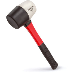 Tekton 16 Oz. White/Black Rubber Mallet Fiberglass Handle - Apex Tool & Supply