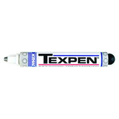 Texpen Medium Marker - Stainless Steel Ball Tip - White - Apex Tool & Supply