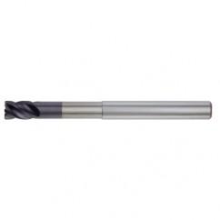 3/8x3/8x1/2x1-7/8x4 .030R 4FL Carbide End Mill-Round Shank-TiAlN - Apex Tool & Supply
