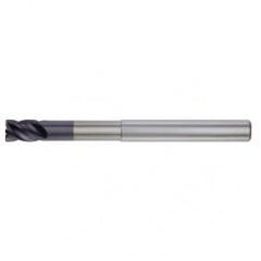 3/8x3/8x1/2x1-7/8x4 .030R 4FL Carbide End Mill-Round Shank-TiAlN - Apex Tool & Supply