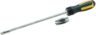 TITAN 18" Extra Long Ratcheting Screwdriver With 11 Screwdriver Bits - Apex Tool & Supply