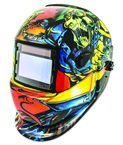 #41289 - Solar Powered Auto Darkening Welding Helment; Forge Head Graphics - Apex Tool & Supply