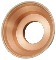 3-3/4 x 1-1/2 x 1-1/4'' - 150 Grit - 75 Concentration - CBN Cup Wheel - Apex Tool & Supply