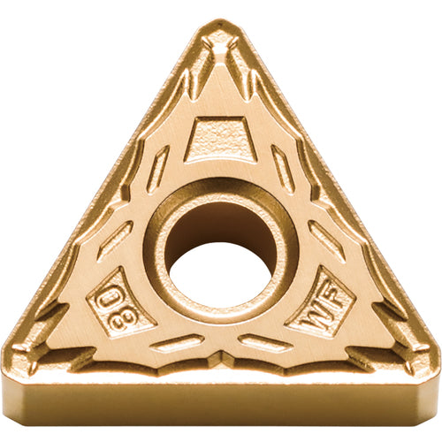 TNMX 331 WF PV720, 1/64″ Corner Radius, 3/16″ Thick, 3/8″ Inscribed Circle, TiCN (MEGACOAT NANO), Triangle, Turning Indexable Insert - Exact Industrial Supply