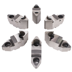 Hard Top Jaws for Scroll Chuck 12" 6-Jaw 6 Pc Set - Apex Tool & Supply