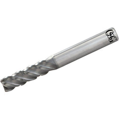 ‎1/4″ Dia. × 1/4″ Shank × 3/4″ DOC × 2-3/4″ OAL, Carbide, Duarise, 4 Flute, Shrink Fit, Square, Solid End Mill - Exact Industrial Supply