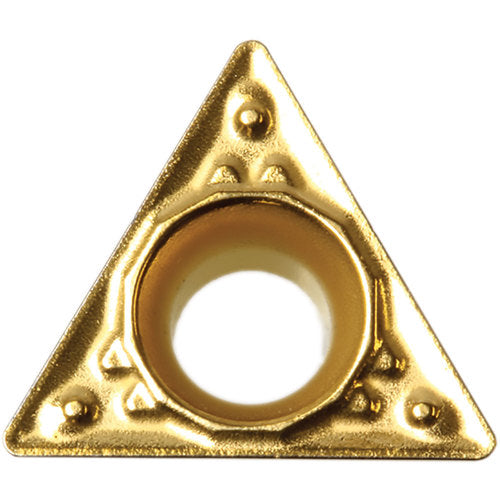 TPMT 3205 HQ PV710, 0.008″ Corner Radius, 1/8″ Thick, 3/8″ Inscribed Circle, TiCN (MEGACOAT NANO), 60 Degree Triangle, Turning Indexable Insert
