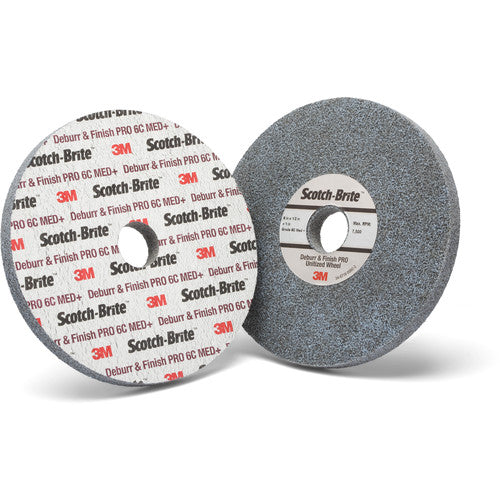 Scotch-Brite Deburr and Finish PRO Unitized Wheel 8C Coarse+ 8″ × 1/2″ × 1 1/4″