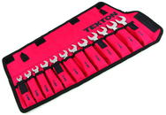 12-Pc. Stubby Ratcheting Comb Wrench Set (8-19mm) - Apex Tool & Supply