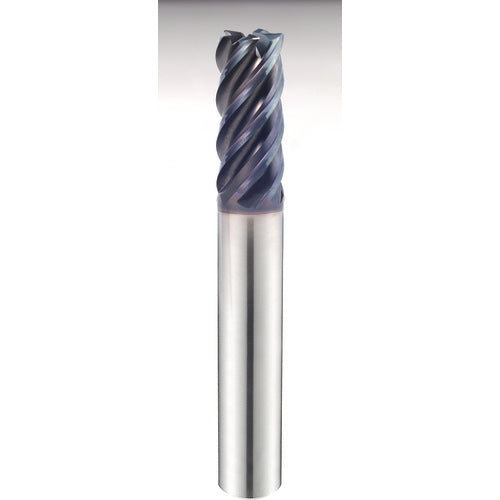 1″ × 1″ × 4 1/4″ × 7″ 5 Flute 0.0900'' C/R Carbide End Mill-Plain Shank - Y-Coating - Exact Industrial Supply