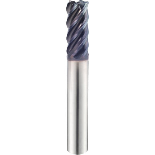 1″ × 1″ × 1 1/8″ × 4″ 5 Flute 0.1900″ C/R Carbide End Mill-Plain Shank - Y-Coating