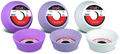 4/3 x 1-1/2 x 1-1/4" - Aluminum Oxide (PA) / 46K Type 11 - Tool & Cutter Grinding Wheel - Apex Tool & Supply