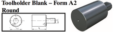 VDI Toolholder Blank - Form A2 Round - Part #: CNC86 B16.40.60 - Apex Tool & Supply