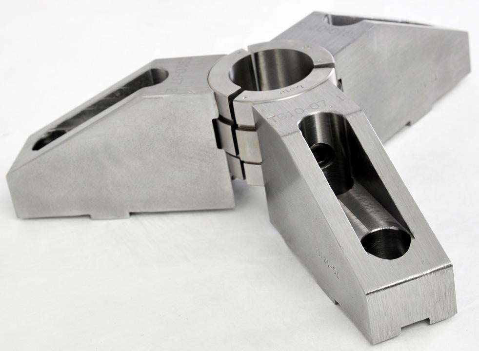 Top Jaws for Collet Pads - Part #  CPJ-SG0600WS3-Y - Apex Tool & Supply