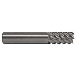 4mm TuffCut SS 6 Fl High Helix TiN Coated Non-Center Cutting End Mill - Apex Tool & Supply