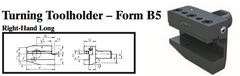 VDI Turning Toolholder - Form B5 (Right-Hand Long) - Part #: CNC86 25.8040 - Apex Tool & Supply