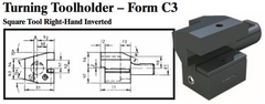 VDI Turning Toolholder - Form C3 (Square Tool Right-Hand Inverted) - Part #: CNC86 33.4025 - Apex Tool & Supply