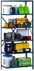 48 x 18 x 85'' (6 Shelves) - Open Style Add-On Shelving Unit - Apex Tool & Supply