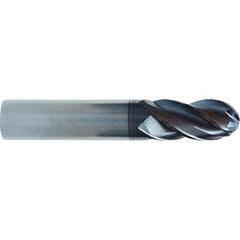 1/4x1/4x3/8x2 4 Flute Ball Nose TuffCut® XT HP End Mill ALtima® Blaze Coated - Apex Tool & Supply