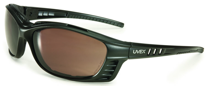 Livewire Matte Black Frame - Gray Lens Safety Glasses - Apex Tool & Supply