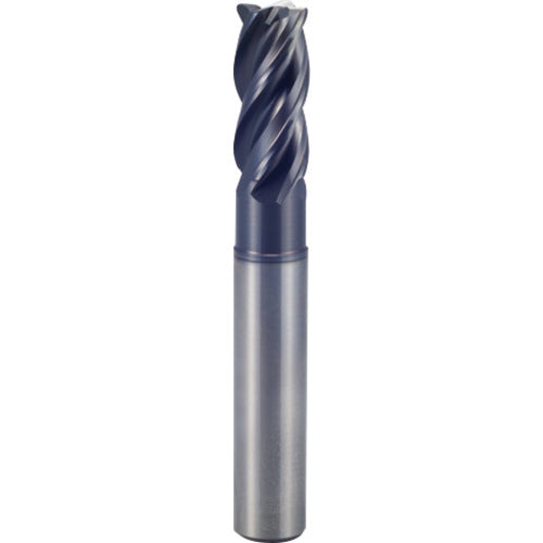 1″ × 1″ × 1 1/8″ × 5″ 4 Flute 0.0900'' C/R Carbide End Mill-Plain Shank - Y-Coating - Exact Industrial Supply
