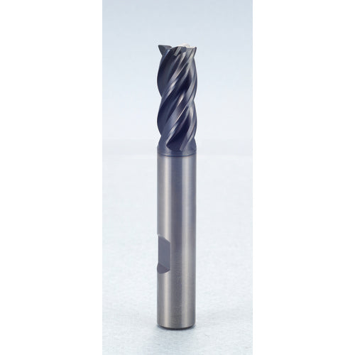 1/2″ × 1/2″ × 1″ × 3″ 4 Flute Chamfer Carbide End Mill-Flat Shank - Y-Coating - Exact Industrial Supply