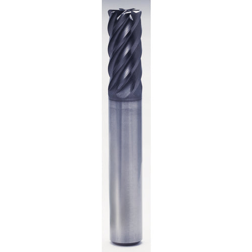 1″ × 1″ × 4″ × 7″ 6 Flute 0.0150″ C/R Carbide End Mill-Plain Shank - Y-Coating - Exact Industrial Supply