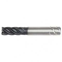 1/2x1/2x1-1/4x2-1/4x4 .030R 5FL Carbide End Mill-Round Shank-AlTiN - Apex Tool & Supply