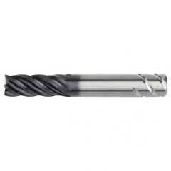 1/2x1/2x1-1/4x3 5FL Square Carbide End Mill-Weldon Shank-AlTiN - Apex Tool & Supply