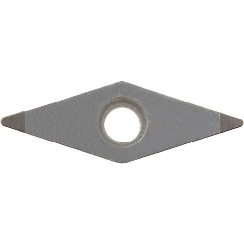 VBGW 3305 ME KBN35M, 0.0079″ Corner Radius, 3/16″ Thick, 3/8″ Inscribed Circle, MEGACOAT, Diamond, Turning Indexable Insert - Exact Industrial Supply