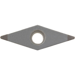 VBGW 331 ME KBN60M, 1/64″ Corner Radius, 3/16″ Thick, 3/8″ Inscribed Circle, MEGACOAT, Diamond, Turning Indexable Insert - Exact Industrial Supply