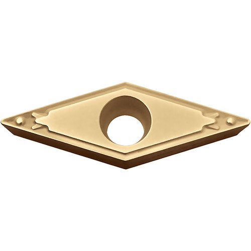 VBMT 222 HQ CA6525, 1/32″ Corner Radius, 1/8″ Thick, 1/4″ Inscribed Circle, TiCnulll2O3/TiN, Diamond, Turning Indexable Insert - Exact Industrial Supply