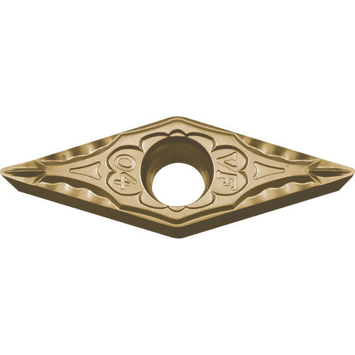 VBMT 2205 VF CA5525, 0.0079″ Corner Radius, 1/8″ Thick, 1/4″ Inscribed Circle, TiCnulll2O3/TiN, Diamond, Turning Indexable Insert - Exact Industrial Supply