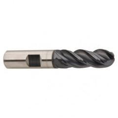 1/4 x 1/4 x 3/4 x 2-1/2" 4 Flute Ball Nose Carbide End Mill - TiAlN - Apex Tool & Supply