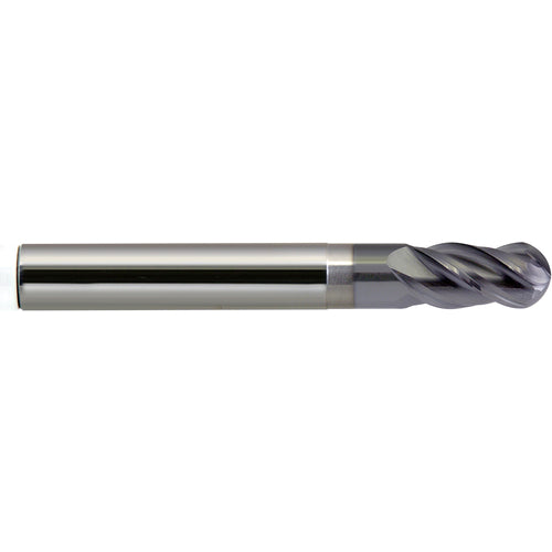 20 mm Dia. × 20 mm Shank × 65 mm DOC × 127 mm OAL, Carbide nACRo, 4 Flute, Ballnose End Mill - Exact Industrial Supply