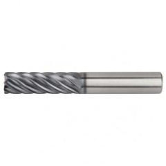 1/2x1/2x1-1/2x3-1/2 .060R 7FL Carbide End Mill-Round Shank-AlTiN - Apex Tool & Supply