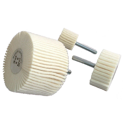 2X1X1/4 MED MTD FELT POL FLAP WHEEL - Apex Tool & Supply