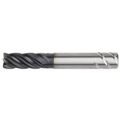 1/2x1/2x1-1/4x2-1/4x4 .015R 5FL Carbide End Mill-Round Shank-AlTiN - Apex Tool & Supply