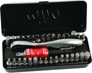 34PC COMPACT BIT SET W/REV RATCHET - Apex Tool & Supply