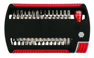 31 Piece - Slotted 5.5; 6.5; 8.0mm Phillips #0-3; Torx T6-T25; Hex Metric 2.0-6.0mm Hex Inch 5/64-1/4" - Magnetic 1/4" Bit Holder - Insert Bit Set in XSelector Storage Box - Apex Tool & Supply