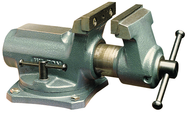 SBV-100, Super-Junior Vise, Swivel Base, 4" Jaw Width, 2-1/4" Jaw Opening - Apex Tool & Supply